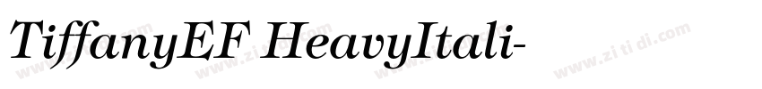 TiffanyEF HeavyItali字体转换